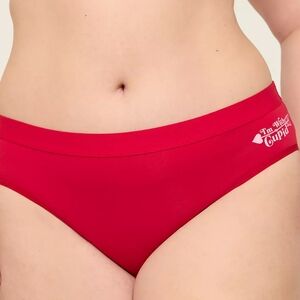 Lane Bryant Cacique Red I'm With Cupid Red Hipster Cotton Panties   18/20 NWT